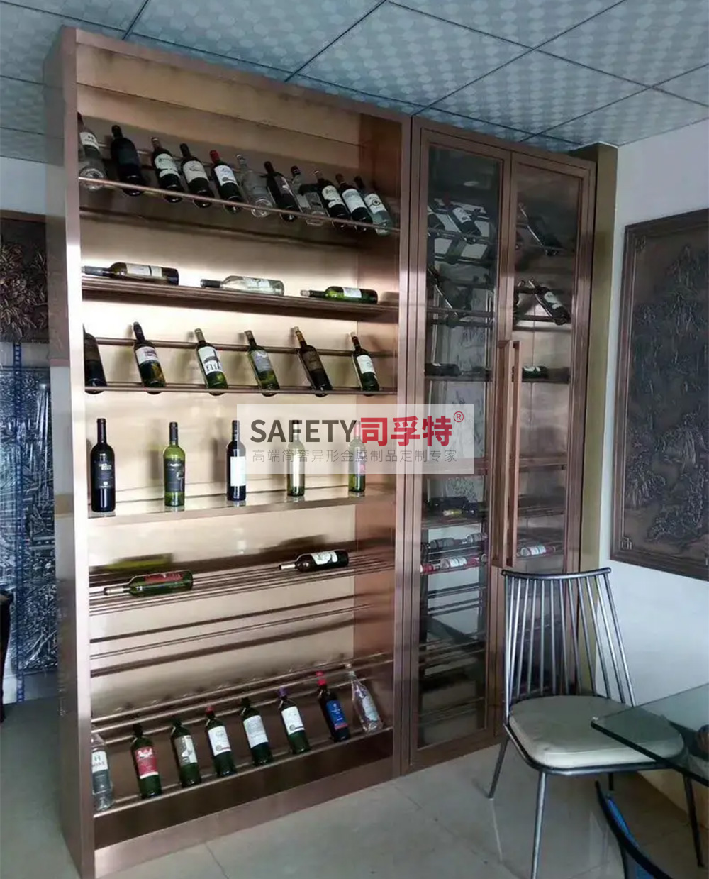 不銹鋼酒柜款式多樣，美觀時尚，經(jīng)久耐用(圖4)