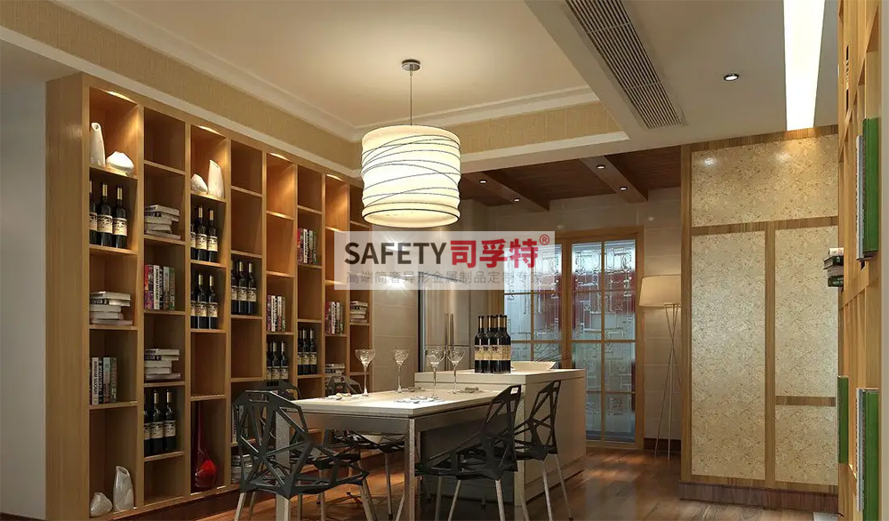 酒柜放到哪里合適？什么酒柜顯得高檔？【不銹鋼酒柜(圖4)