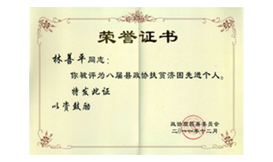 盡心盡力謀發(fā)展 盡職盡責(zé)為和諧--記縣政協(xié)常委、虹潤公司董事長林善平