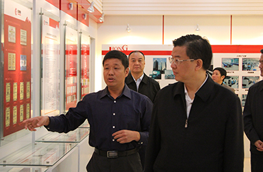 福建省委常委、省紀委書記倪岳峰調(diào)研虹潤公司